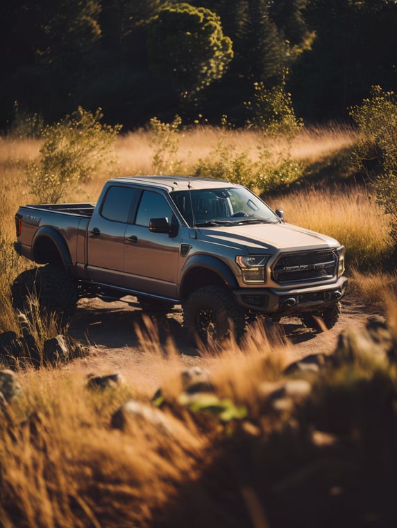 Sturdy pickup truck, captured in ...