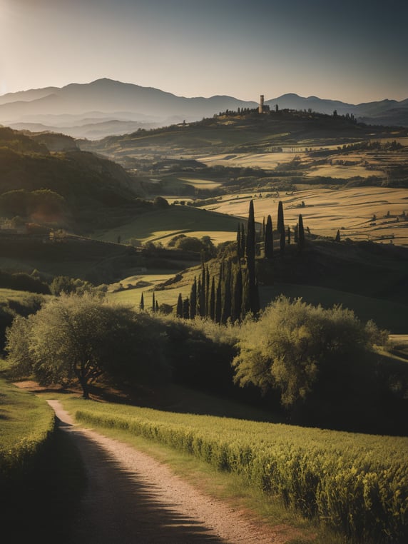 Italian landscape tuscany, photor...