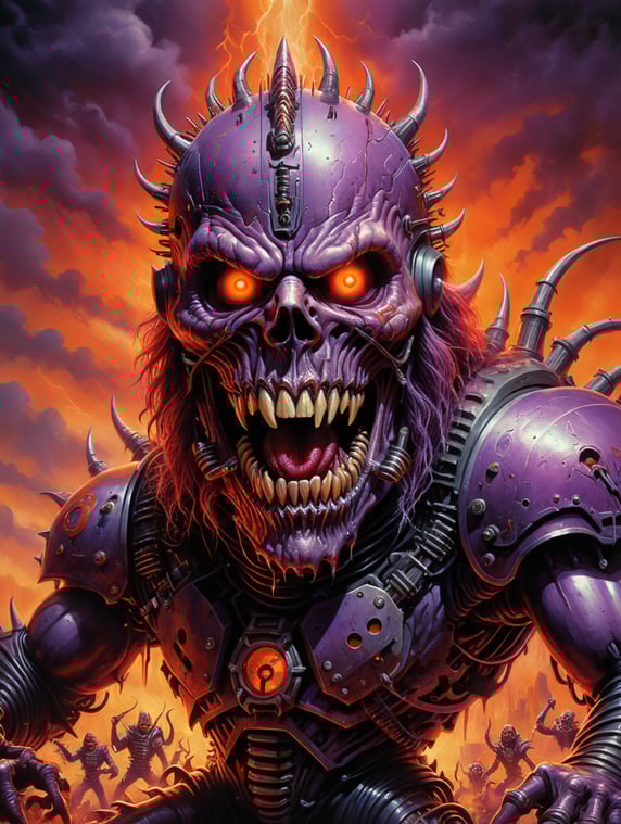 1987 scary heavy metal art, scary...