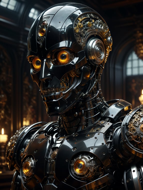 Glass robot, internal life, Carav...