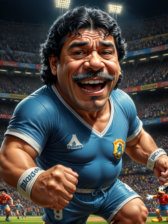 Diego Armando Maradona as A carto...