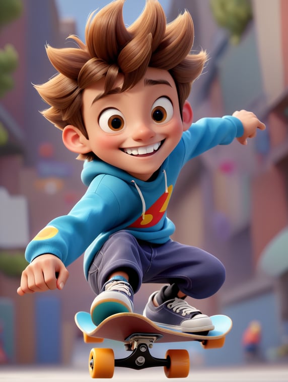 Anime 28 years old skateboarder c...
