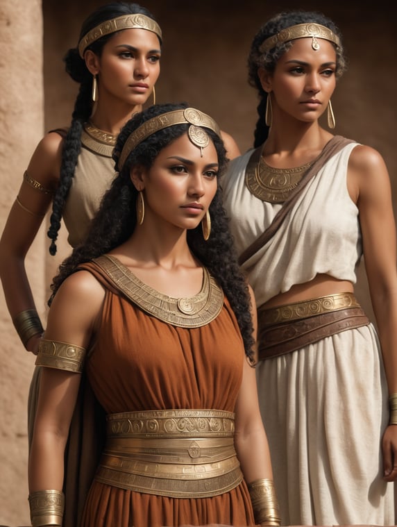 Adult ancient women of Mixed Etru...