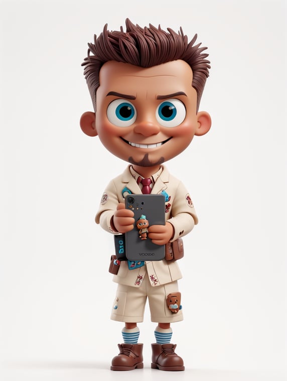 white background voodoo doll basi...