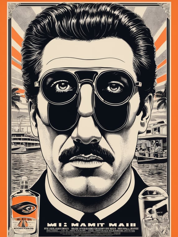 Miami 1984 cocaine eye-catching p...