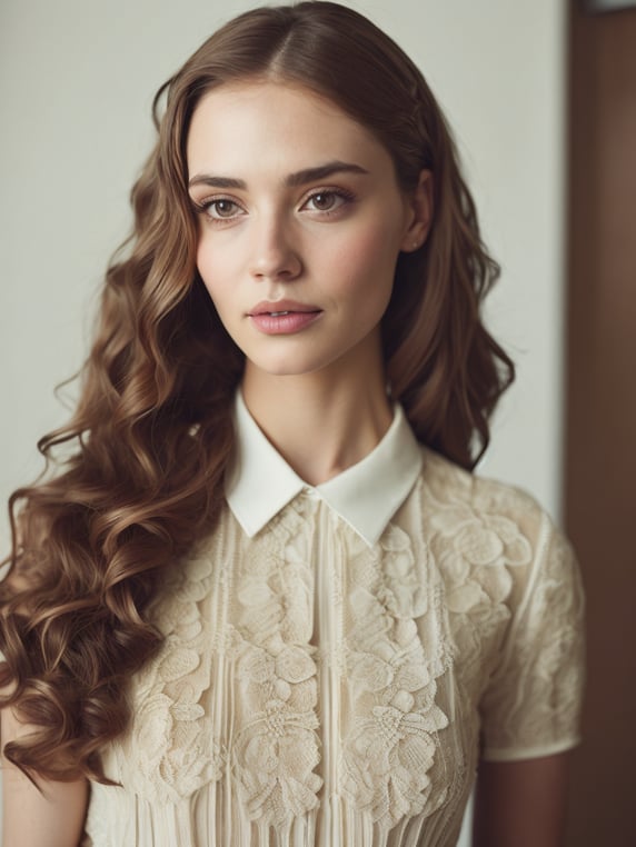 Portrait of a girl dressed in a d...