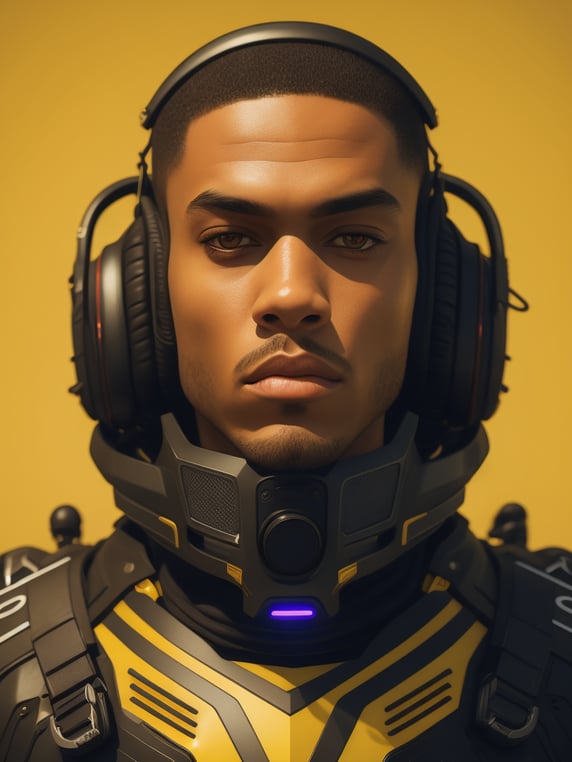 futuristic computer game illustra...