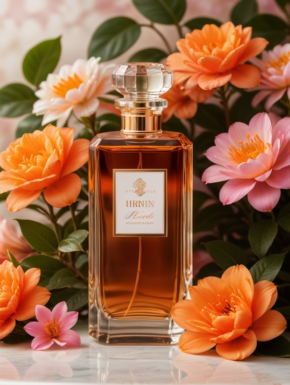 Luxury perfume bottle with blanc ...