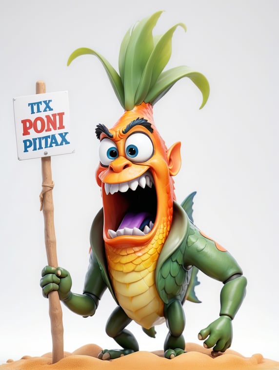 a realistic angry Genetically mod...
