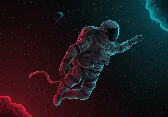 Design an astronaut in katsuhiro ...