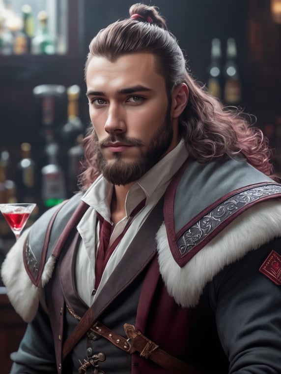young wizard in his 20's, male, b...
