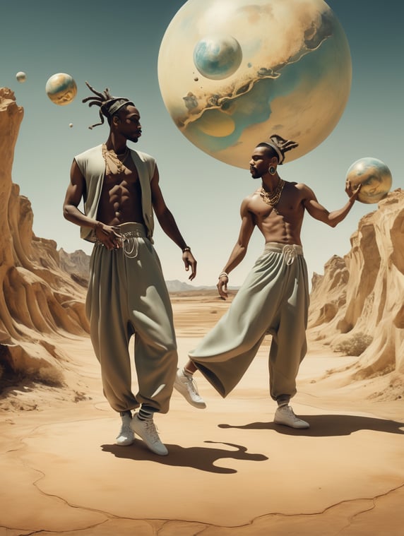 hip hop dancers in salvador dali ...