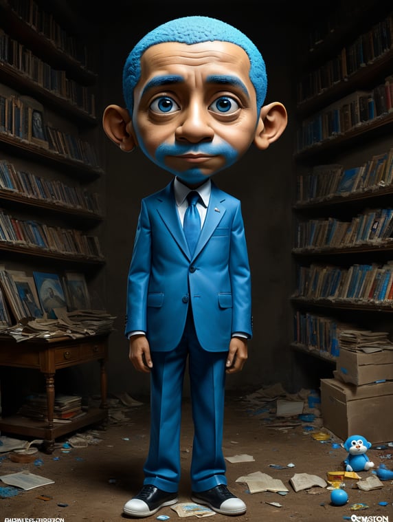 Barack Obama whole body and head ...