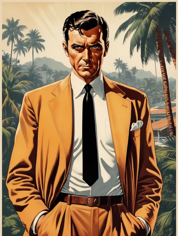 This artwork of a man by George W...