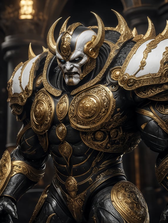 Titan mascot in black, gold white