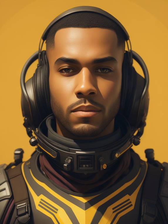 futuristic computer game illustra...