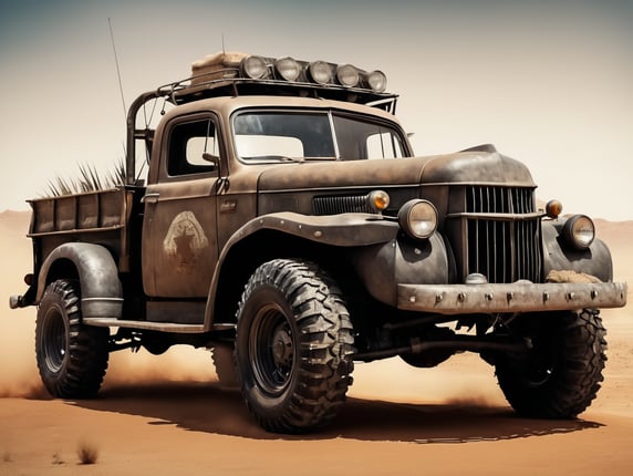 A classic American pick-up truck ...