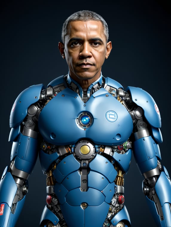 Barack Obama whole body and head ...
