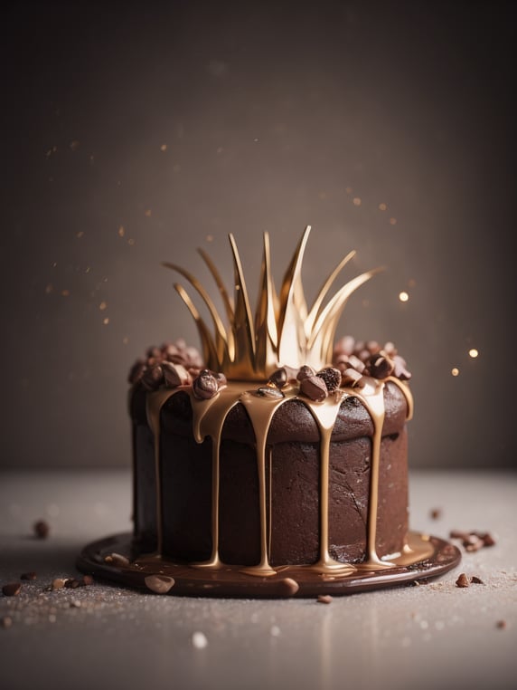 chocolate splash crown realistic ...