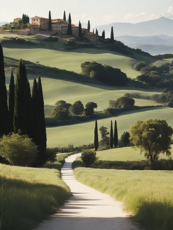 Italian landscape tuscany, photor...
