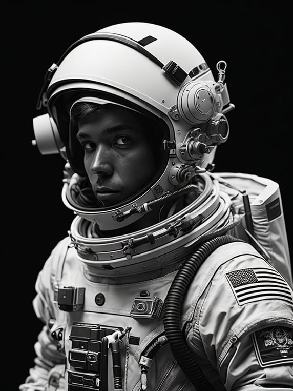 A black and white drawing of an a...