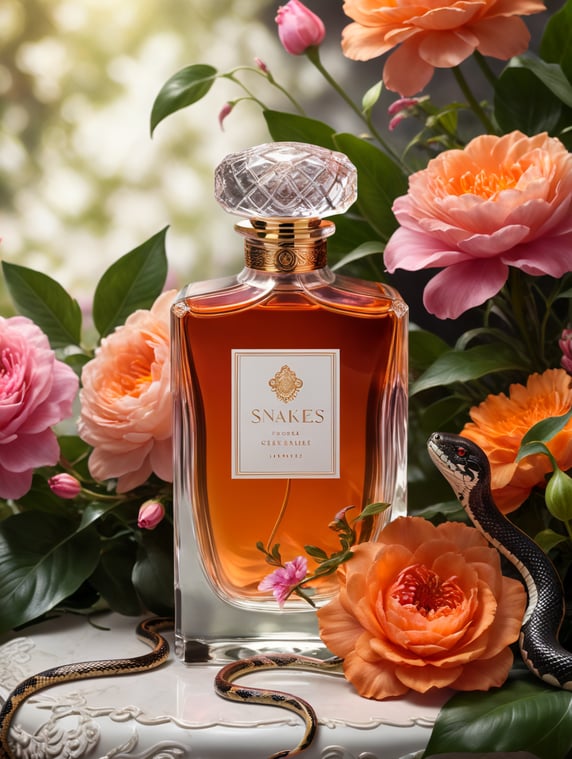 Luxury perfume bottle with blanc ...