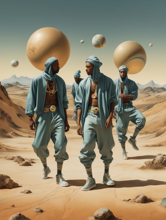 hip hop dancers in salvador dali ...