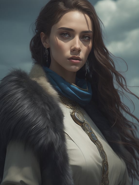 /draw  the girl is a model, stand...