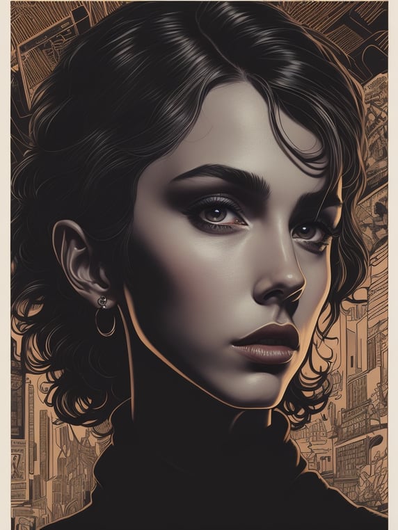 This artwork of a girl by George ...