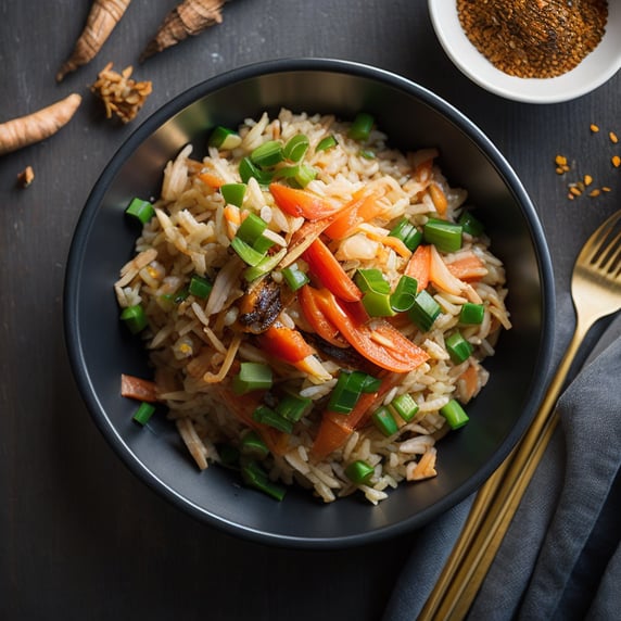 top view, thai style fried rice, ...