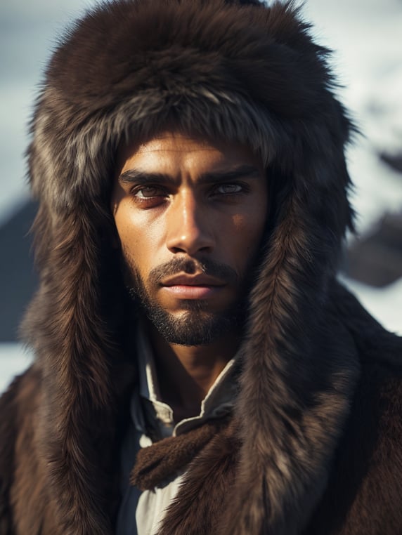 Portrait of Robinson Crusoe, dres...